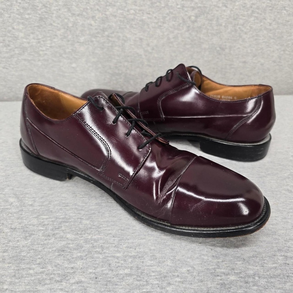 Bostonian Burgundy Leather Oxford Dress Shoes Size 11.5M